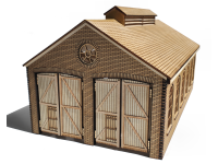 Model Railway Double Engine Shed