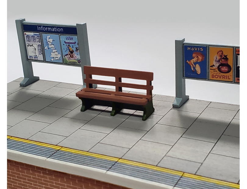 Model Railway GWR Bench Set